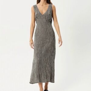 Afends Asta Seersucker Maxi Dress